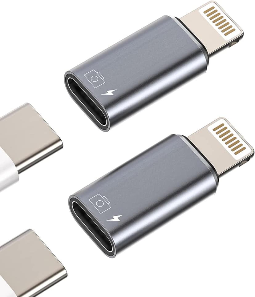 iPhone OTG Adapter USB-C Female to Lightning Male Converter for Data Sync, Charging, Flash Drive, Camera, Keyboard, Mouse ,Compatible with iPhone 14/13/12/11/XR/X/8/7/SE