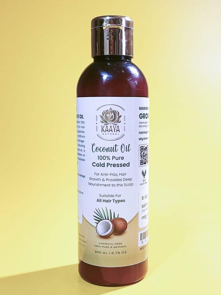 Kaaya Natural Cold Pressed Coconut Oil 200 ML view 2