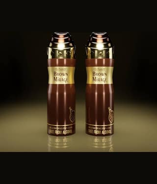 Al-Nuaim Brown Mirage Alcohol Free Deodorant Deodorant Spray for Unisex 100 ml ( Pack of 2 )