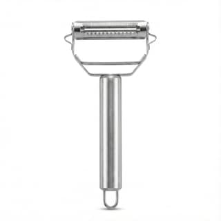 Snowpearl Stainless Steel Multi-Blade Vegetable Peeler | Dual Serrated & Julienne Blade