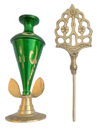 Mii Art brass surmedani with surma use in eye's muckap[size -10-cm]1pes