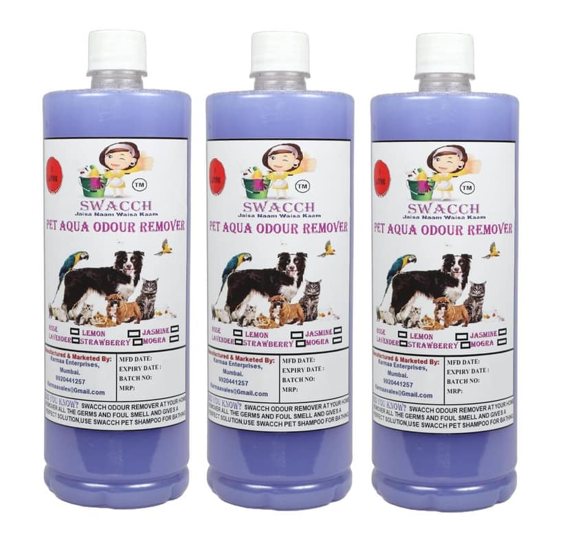 Swacch PET Aqua Odour Remover (1 Litre) (Pack of 3) Lavender view 2