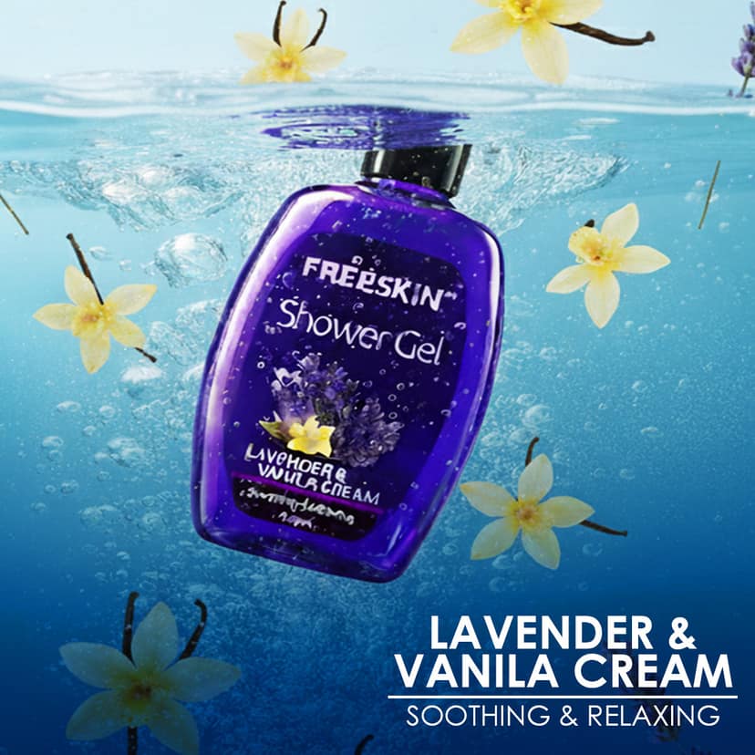Lavender & Vanilla Shower Gel 400ml | Relaxing Body Wash view 2