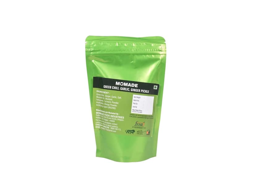MOMADE GREEN CHILLI GINDER GARLIC PICKLE view 2