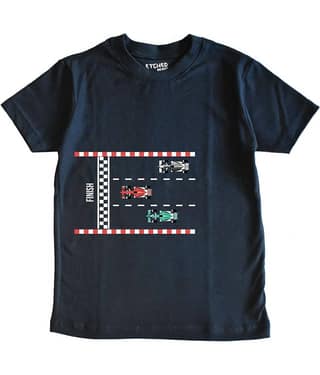 ETCHED DESIGN Pack of 1 Boys Cotton T-Shirt ( Navy Blue )