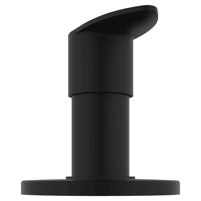 KA-MB-3140 Kia Exposed Part Kit Of Concealed Stop Cock & Flush Cock With Fitting Sleeve, Operating Lever & Adjustable Wall Flange (Matt Black) view 2