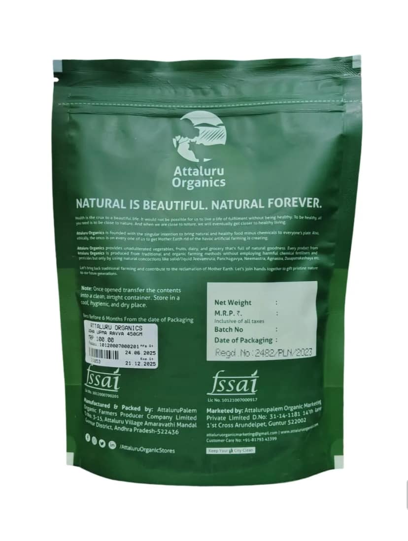 Attaluru Organics Foxtail Millet Upma Rawa view 2