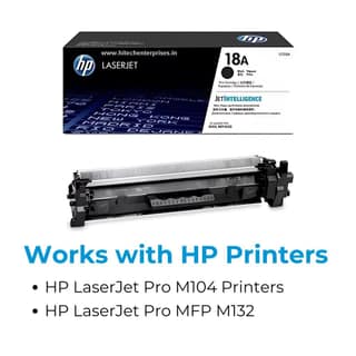 HP 18A Black Original LaserJet Toner Cartridge (CF218A)