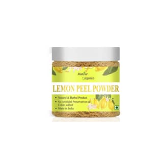 ManHar Organics Lemon Peel Powder 100gm Jar | Pure & Natural | Skin Brightening, Oil Control & Tan Removal | Herbal Face & Hair Care