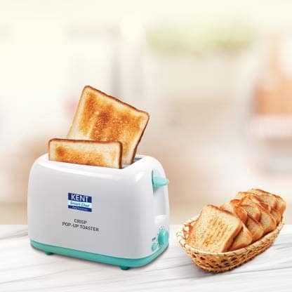 KENT Crisp Pop Up 750 W Pop Up Toaster (Blue) view 2
