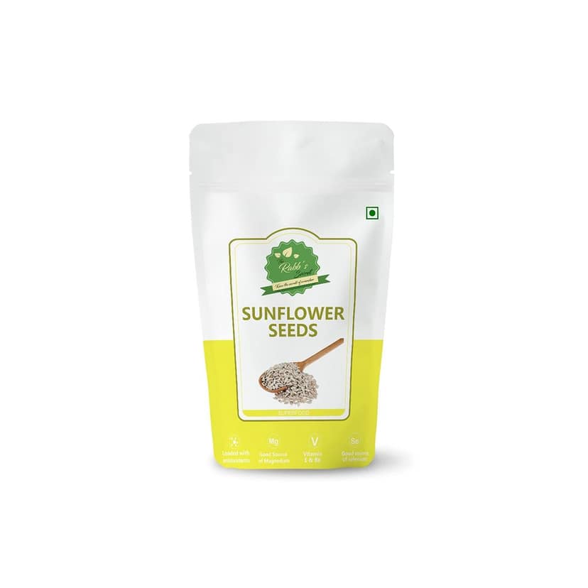 The Rabb's Secret - Raw Sunflower Seeds 400gm for eating - AAA Grade | Protein and Fiber Rich Superfood| (Sunflower, 200) (Sunflower Seed, 400gm)