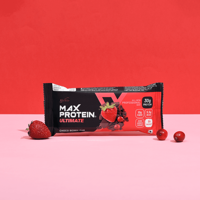 Max Protein Bar - Ultimate Choco Berry Max Protein Bar - Ultimate Choco Berry - single pack view 2