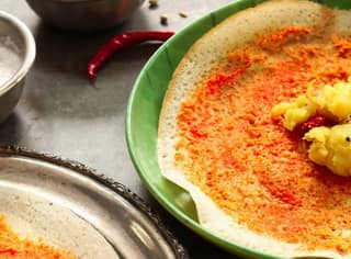 Ghee roast podi masala dosa