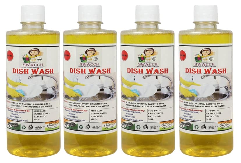 Swacch Dish Wash (500ml) (Pack of 4) Lemon view 2