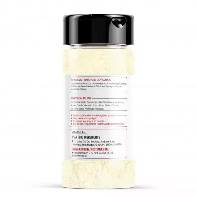 OKRAA Garlic Powder (Dehydrated Lasun Powder) - 100g view 2