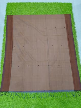MORI HANDLOOMS COTTON STRIPED BUTTA SAREE