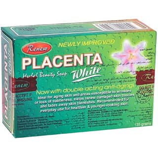 Renew Placenta White Herbal Beauty Soap - 135g (Pack Of 2) view 2