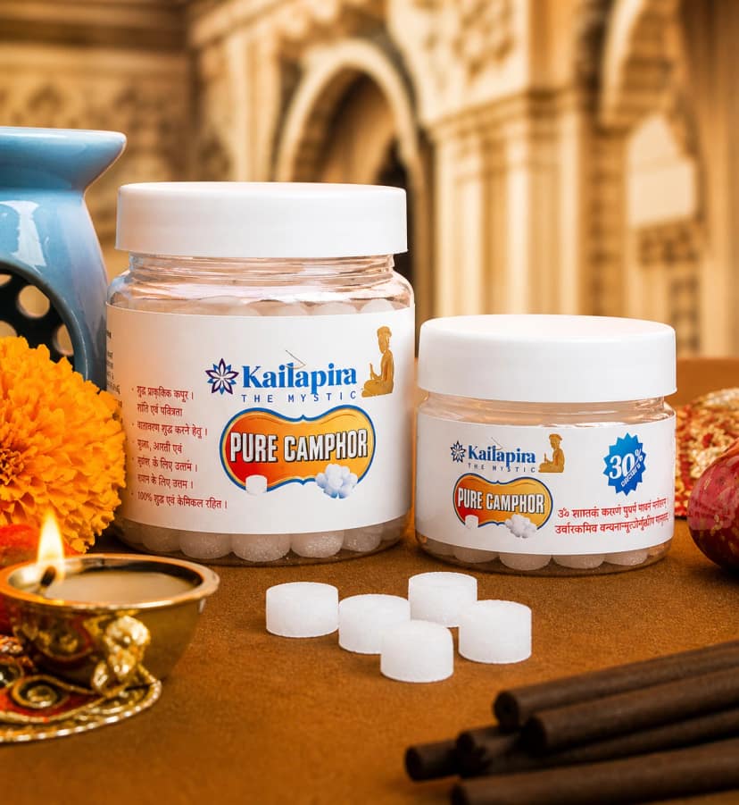 Kailapira Camphor Tablet 100 percent Pure 100g view 2