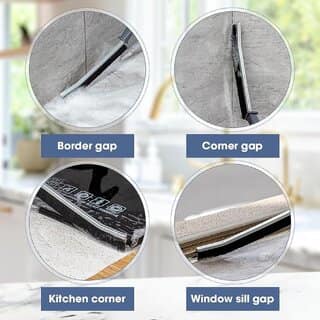 Gap Cleaning, Bathroom Gap Cleaning Brush, Clean Corners of Bathroom Kitchen Tiles, Window Slots, Multi-Purpose Set of 2 view 2
