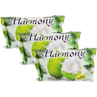 Harmony Fruity Coconut Water Face & Body Soap - Pack Of 3 (75g)