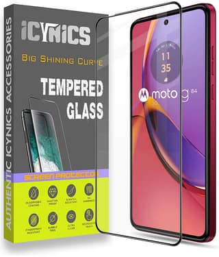 Icynics Tempered Glass Compatible For Motorola Moto G84 ( Pack of 1 )