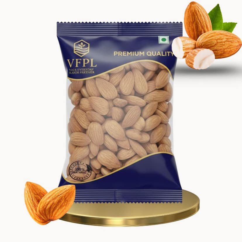 VFPL Raw Almonds (250 gm) | Badam| |Dry Fruits| |Dryfruit| |Dry Fruits | |California | |Gurbandi | |Kashmiri | Giri|