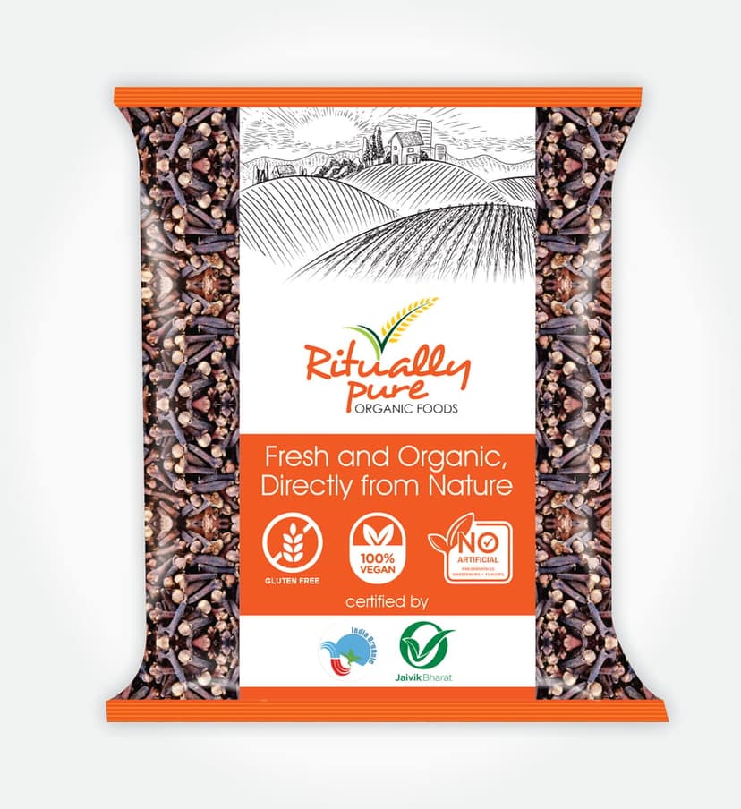 Ritually Pure 100% Organic | Natural Spices | Laung (Clove) | 200 Gm Pack