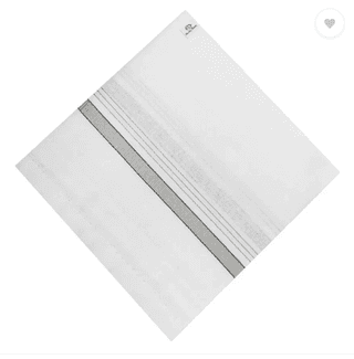 Handkerchiefs Hanky For Men - Pack of 3 ["White"] Handkerchief (Pack of 3)