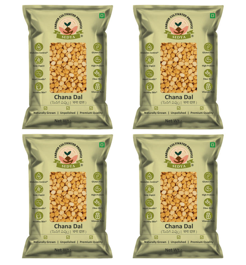 Sedya Unpolished Premium Chana Dal | Protein & Fiber Rich | 2kg