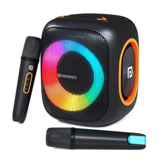 PORTRONICS Dash 10 50W BT Party Speaker with Dual Karaoke Mic