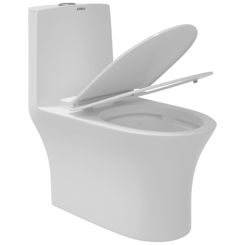 OPC-21211PP Prime Siphonic S Trap (9" Inch) One Piece Closet With Soft Close Seat Cover With Hinges, Fixing Accessories Set and Accessories Set, Cistern Fittings view 2