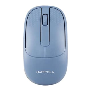 HAPIPOLA Speed Rechargeable Mouse,Wireless Bluetooth Rechargeable Mouse,Portable Lightweight 2.4G 1600 DPI Plug-and-Play Optical Mouse,Compatible with iPad/Laptop/PC/Mac/Windows