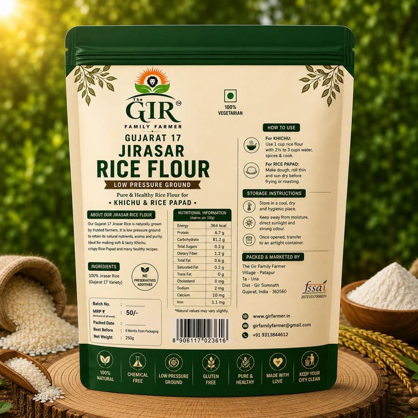 Organic Gujarat 17 Jirasar Rice Flour view 2