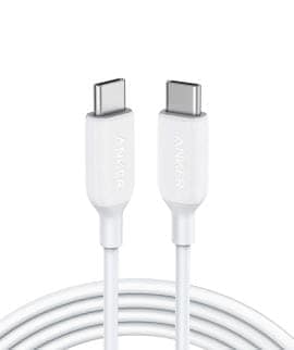 Anker Cable 322 USB-C to USB- C (6 ft. Braided) White