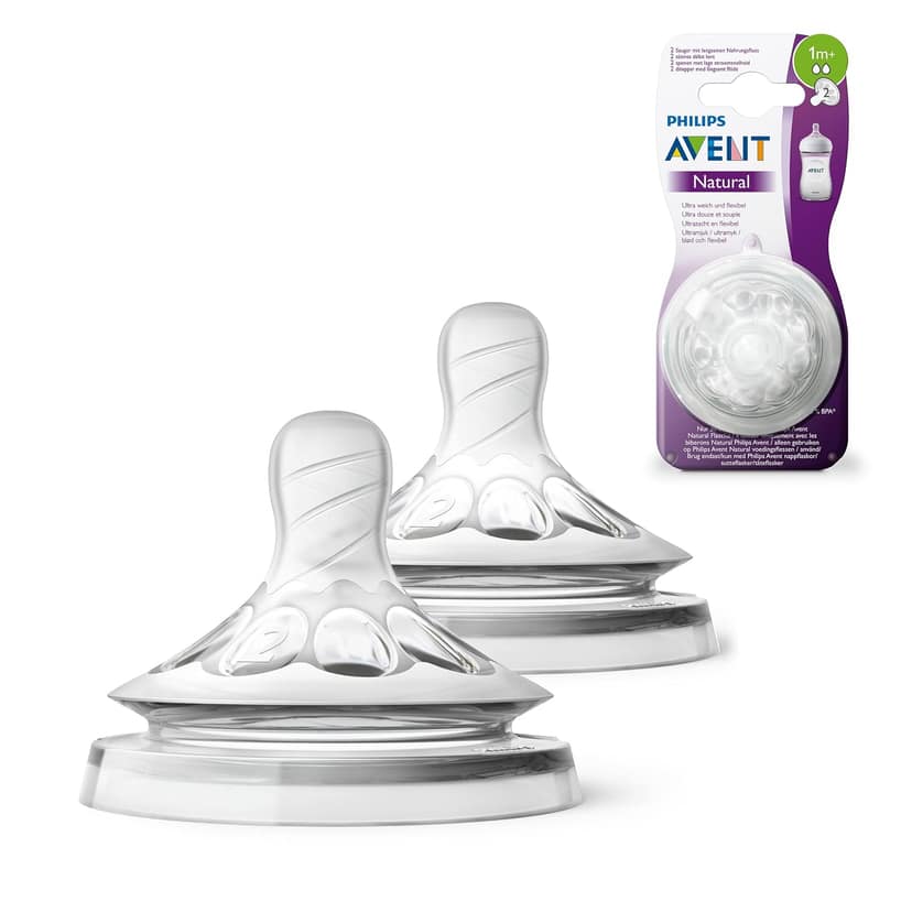 Philips Avent Natural Response 3.0 Bottle Teat- 2 x Baby Bottle Flow 3 Teats for Newborn Babies, 0+ Months, BPA Free (Model SCY963/02) Philips Avent Natural Response 3.0 Bottle Teat- 2 x Baby Bottle Flow 3 Teats for Newborn Babies, 0+ Months, BPA Free (M