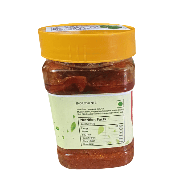 Sri Krishna Amrita Mamidi Kaya Pachadi Traditional Andhra Mango Pickle 250g view 2