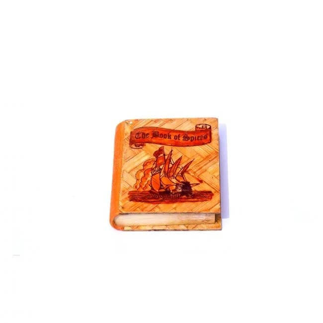 Hancrafted Brown Bamboo Spice Box Medium view 2