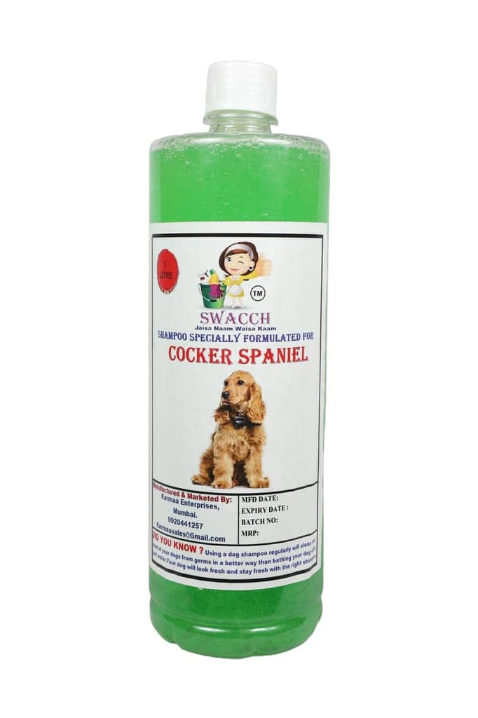 SWACCH Shampoo Specially FORMULATED for Cocker Spaniel (1 Litre) NEEM ALOVERA view 2