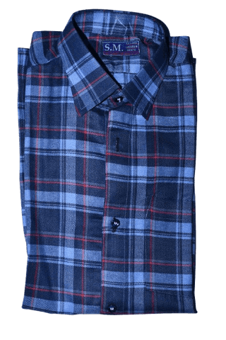 Men's Casual Button Down Plaid Shirt