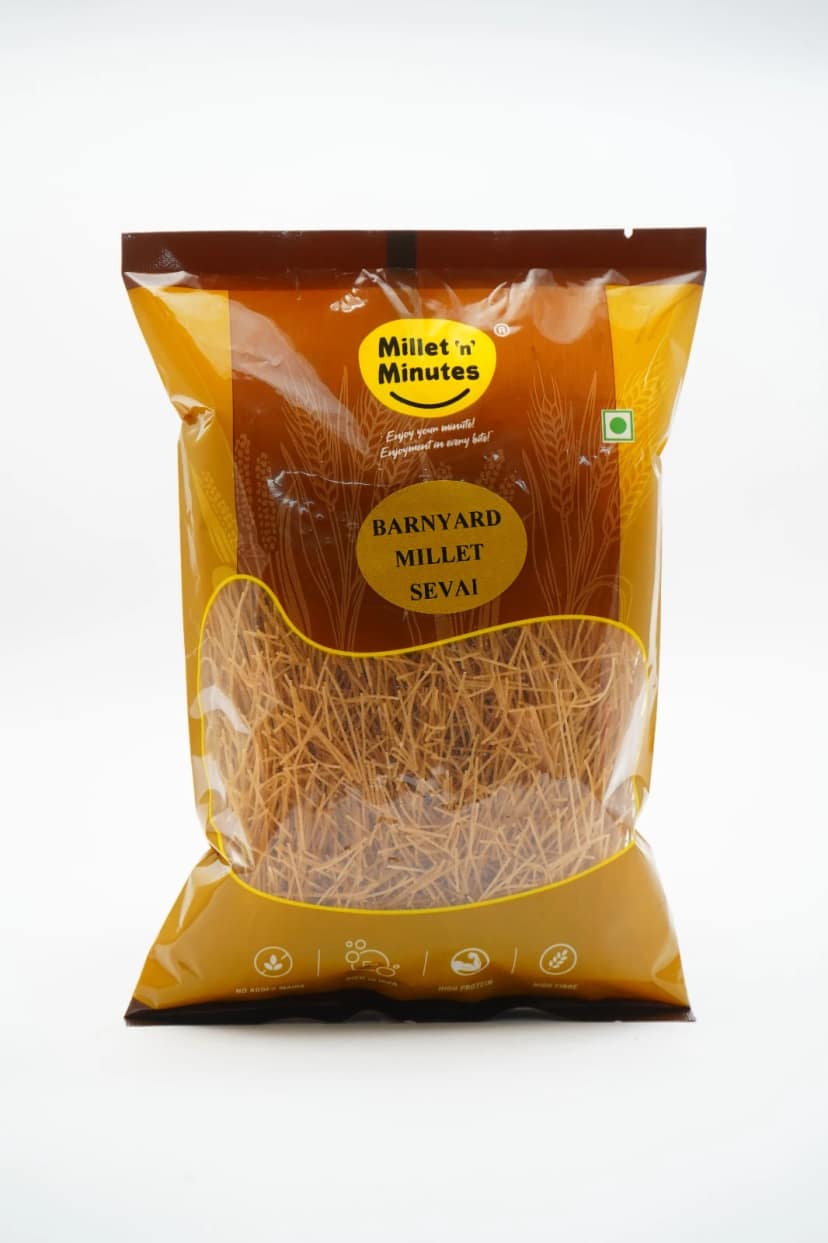 MilletnMinutes Barnyard Millet Sevai (Vermicelli) – Light & Gluten-Free | High-Fiber, Easy to Cook Traditional Millet Noodles | 180g Pack view 2