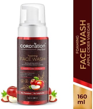 coronation herbal Apple Cider Vinegar Foaming Face Wash 160 mL