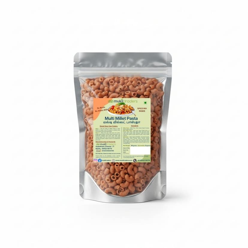 Multi Millet Pasta- No Maida - No MSG - NavaDhaaniya Pasta (192 gms)