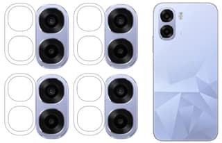 ISAAK Back Camera Lens Protector compatible for OPPO K14x 5G (Pack of 4)