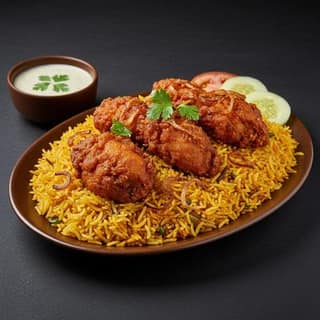 Chicken fry biryani