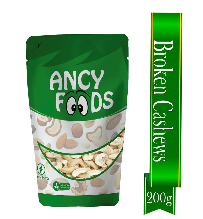 Ancy Kaju Tukda (Cashew Broken) 200 Grams | High Protein Cashew Kernels for Energy, Fiber and Immunity | Delicious Crunchy Nutritious Small Size Cashew Nuts | Tasty Chota Tukda Kaju for Kheer