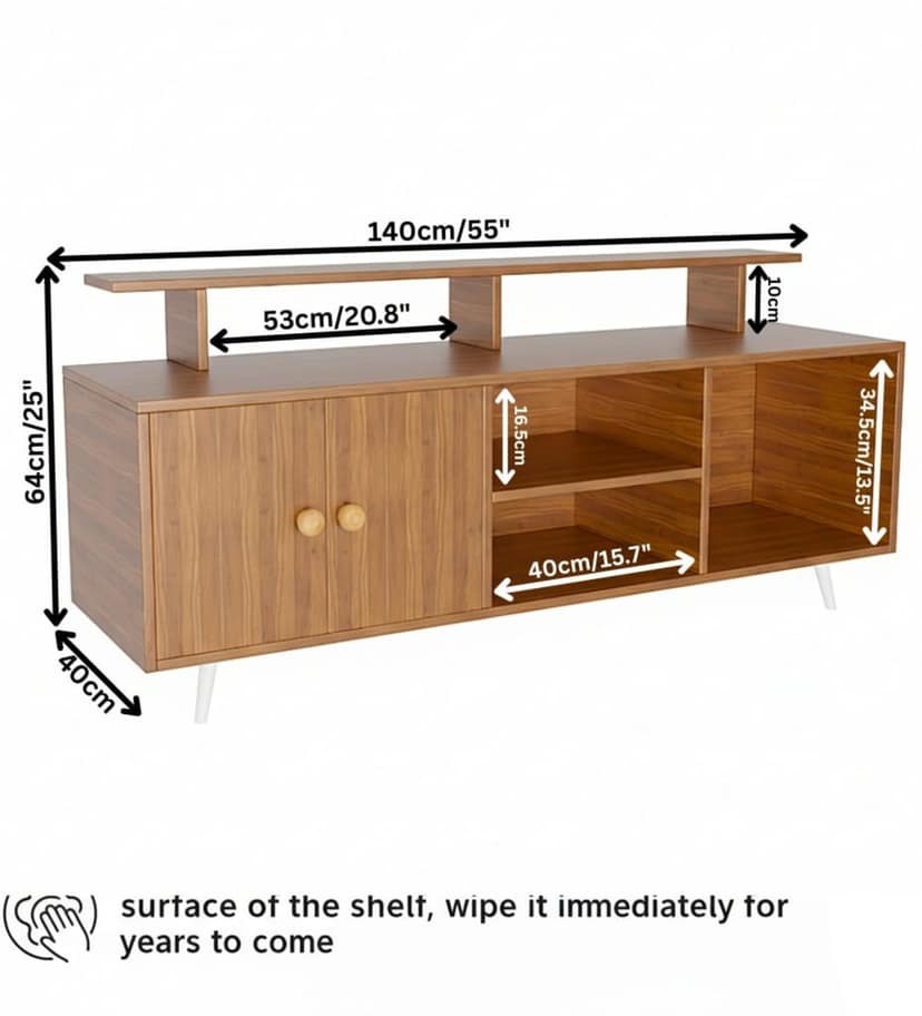 Spydercraft Multipurpose Marbay TV Entertainment Unit| Do- IT- Yourself| Multipurpose TV Unit view 2