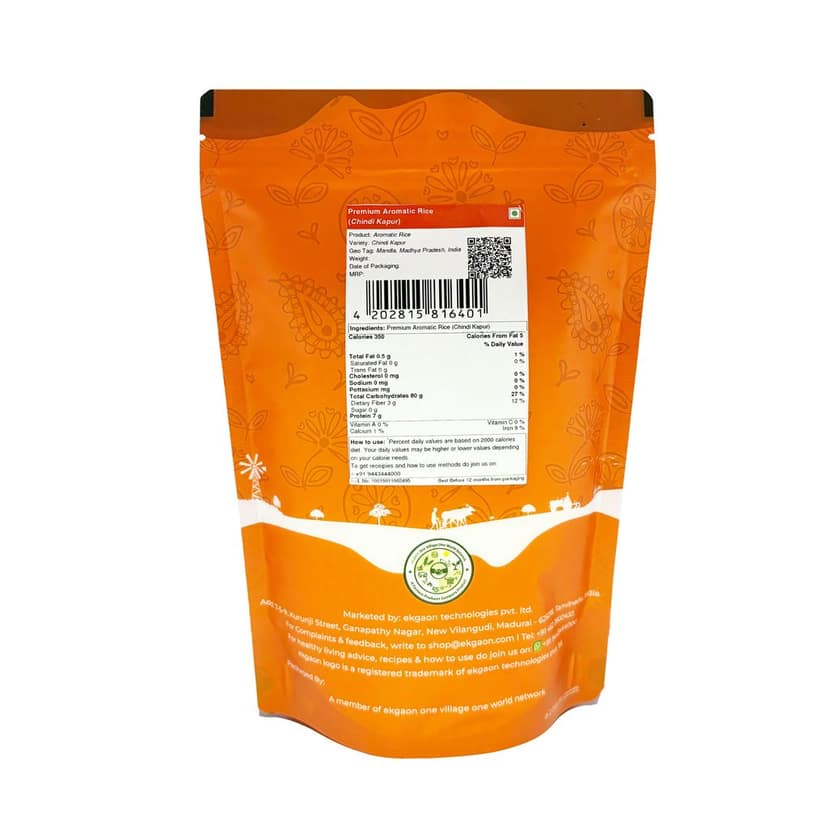 Premium Aromatic Rice (Chindi Kapur) 500 Gms view 2