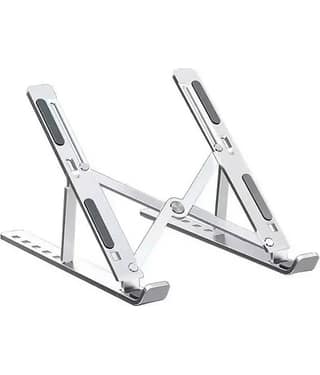 Adbeni Laptop Table For Upto 38.1 cm (15) Silver Laptop/TAB/Mobile Stand