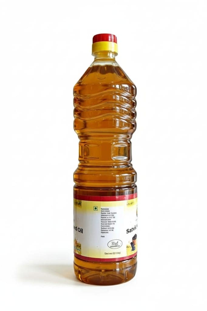 Satvik Pure Kachi Ghani Mustard Oil 1 Litre view 2