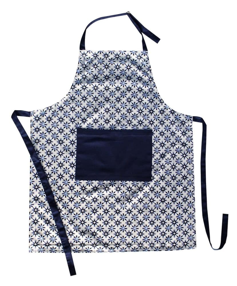 AIRWILL, 100% Cotton Designer Printed Aprons, Sized 65cm in Width & 80cm in Length with 1 Center Pocket, Adjustable Buckle on Top and 2 Long Ties on Both 2 Sides. Pack of 1 piece view 2